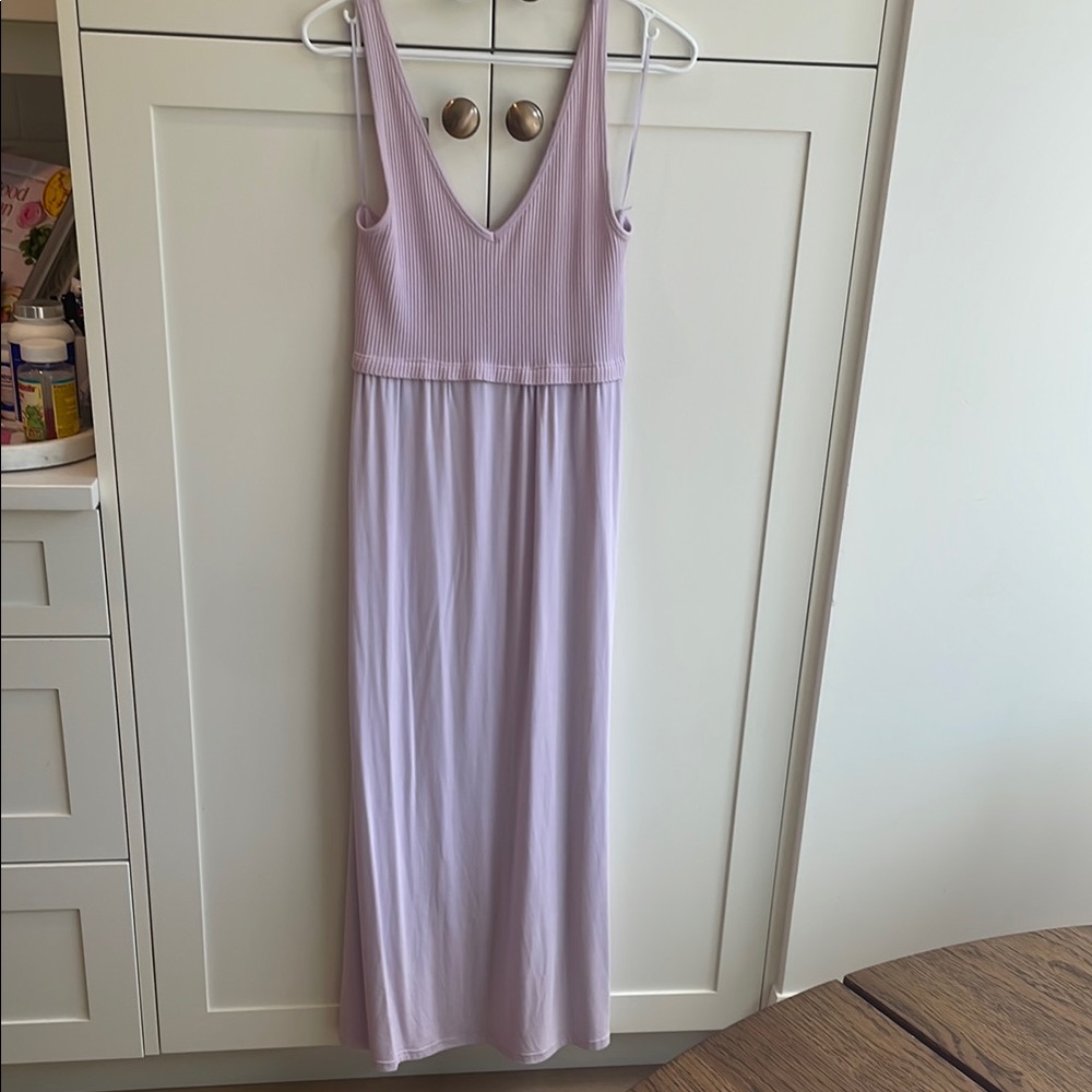 Lavender Sleeveless Maxi Dress